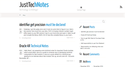 Desktop Screenshot of justtechnotes.com